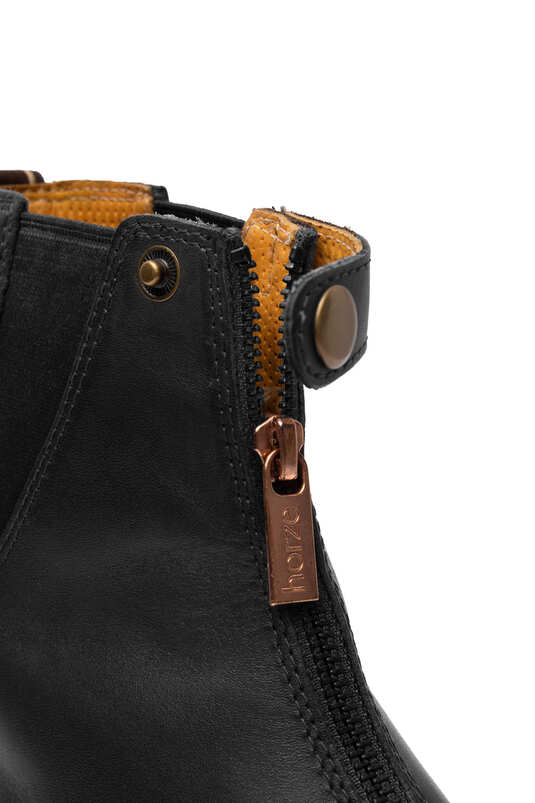 Horze Rose Leather Jodphur Boots with Front Zipper - Image 8