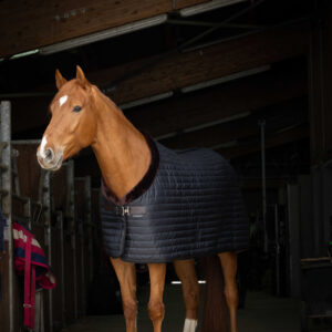 EQUITHÈME "Teddy" stable blanket, with synthetic lambskin lining