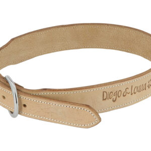 Natural leather collar DIEGO & LOUNA