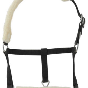 RIDING WORLD foal halter made of synthetic sheepskin