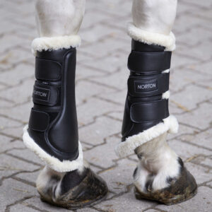 Closed gaiters NORTON synthetic lambskin