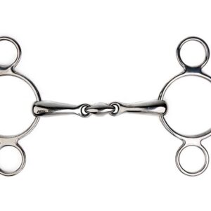 METALAB Ring Snaffles - 3 rings, double jointed