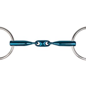 METALAB Loose Ring Snaffle - Eco Blue double jointed