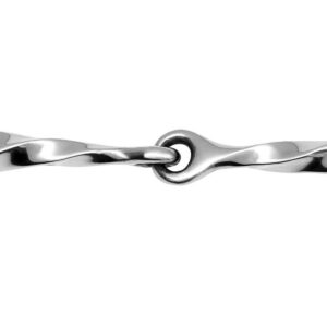 FEELING Loose Ring Snaffle Bit with large rings - Twisted