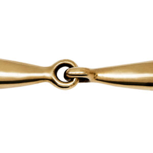 FEELING Loose Ring Snaffle Bit with Large Rings - Argentan