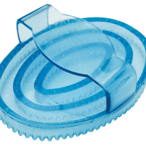 HIPPOTONIC Oval curry comb made of glittering rubber