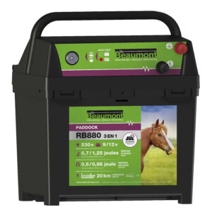 BEAUMONT 3-in-1 - Paddock - RB880 Weidezaungerät + Solar Panel