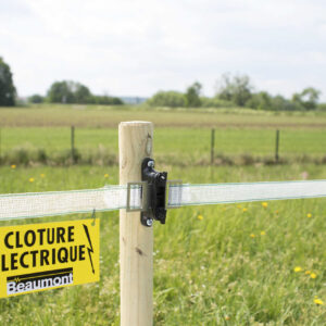 BEAUMONT warning sign pasture fence