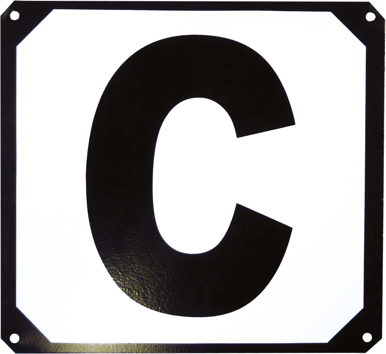 HIPPOTONIC set of 12 square letters on metal support