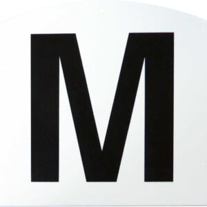 HIPPOTONIC set of 12 square letters on plastic carrier