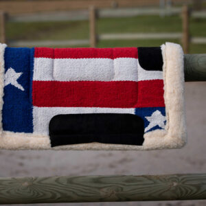 WESTRIDE Navajo saddle blanket USA flag