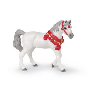 PAPO - White Arabian in parade outfit