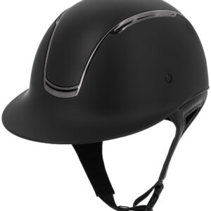 Wide visor with charcoal grey chrome insert EQUITHÈME - Soazy helmet