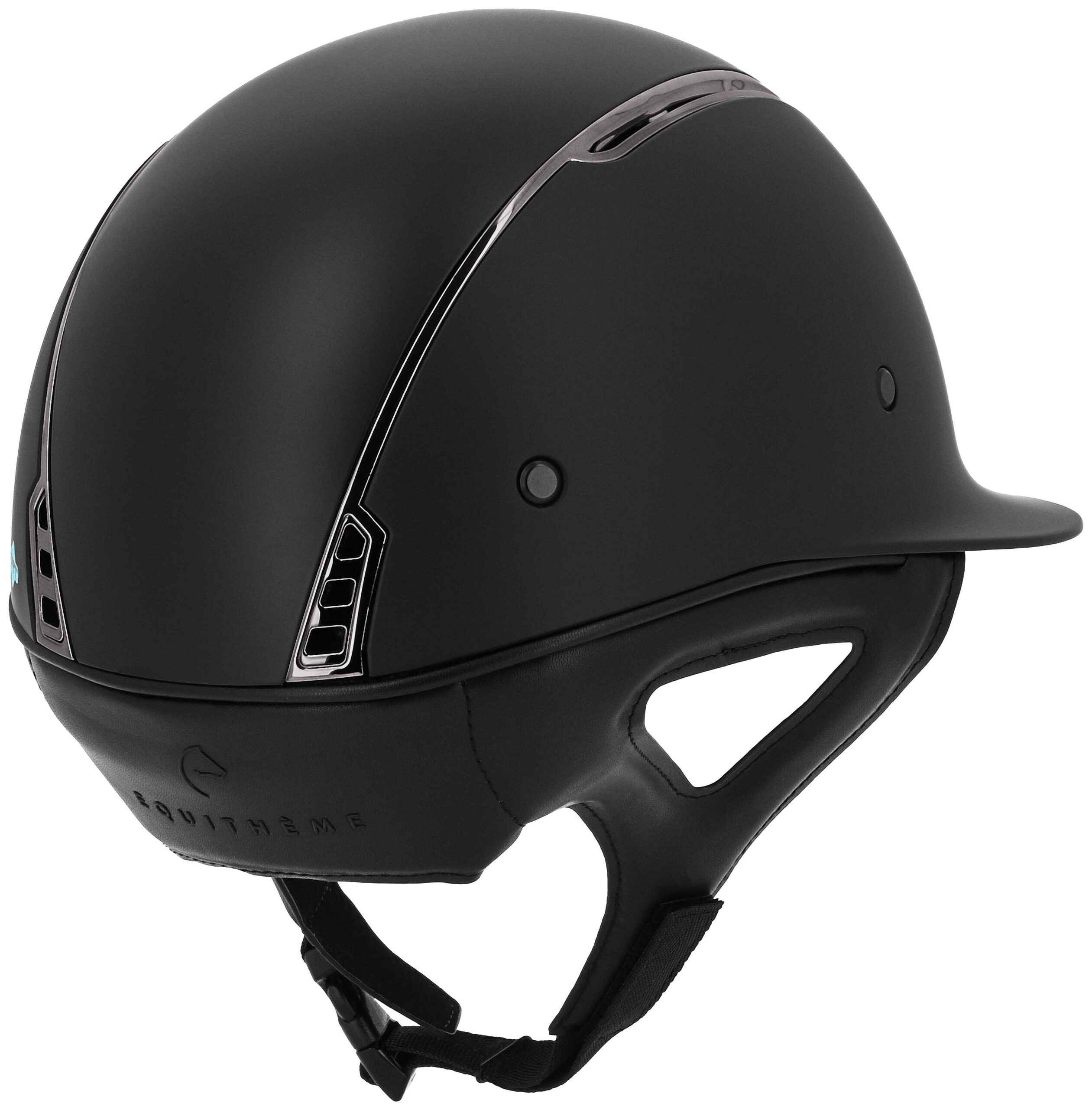 Wide visor with charcoal grey chrome insert EQUITHÈME - Soazy helmet - Image 2