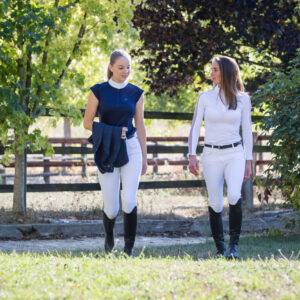 EQUITHÈME -Brussels- polo shirt, with rhinestones