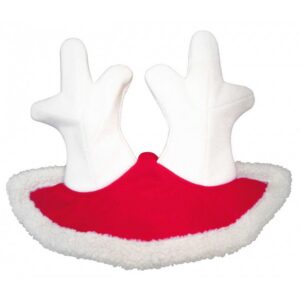 EQUITHÈME Earbonnet - Christmas - in the shape of a reindeer antler