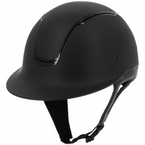 Wide visor with glossy black insert EQUITHÈME – Soazy helmet