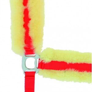 EQUITHÈME “Mouton synthétique” halter with synthetic lambskin COB