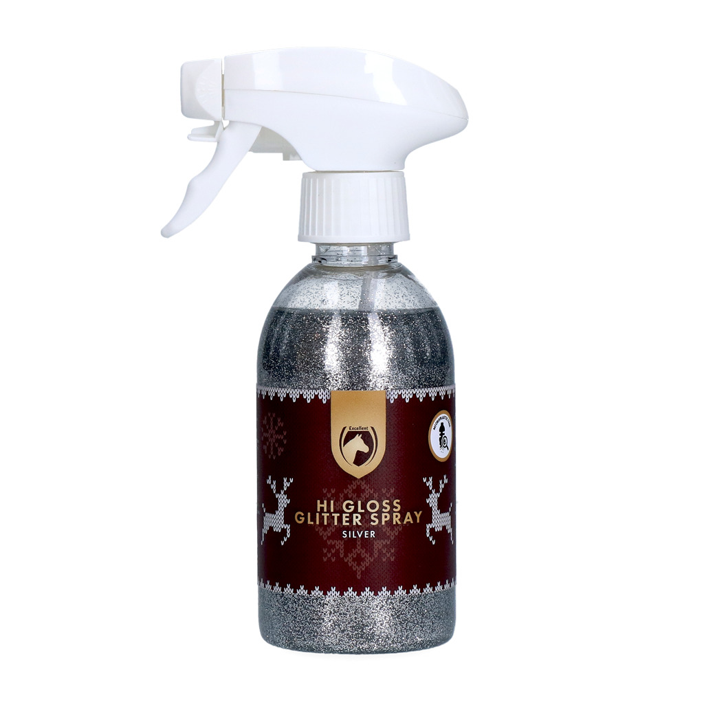 Excellent Horse Christmas Hi Gloss Glitter Spray Silver 250 ml