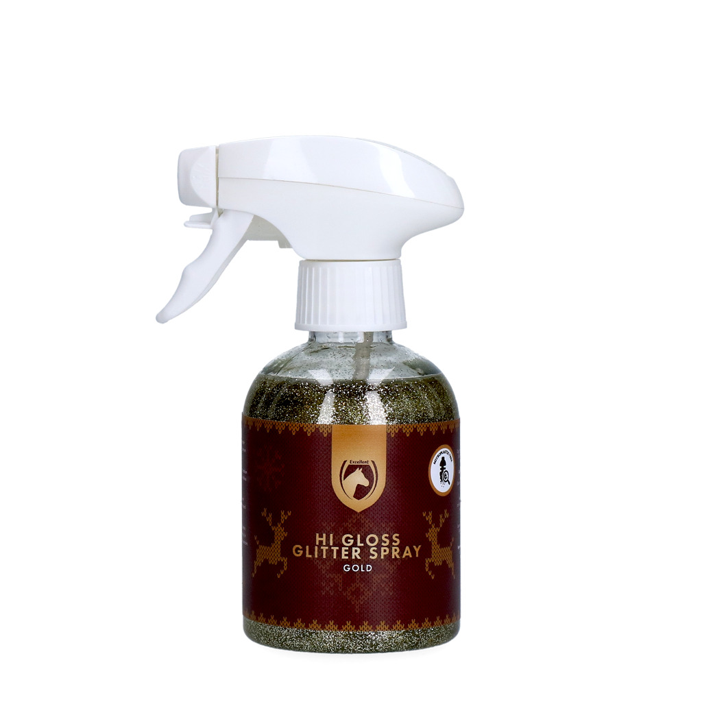 Excellent Horse Christmas Hi Gloss Glitter Spray Gold 250 ml