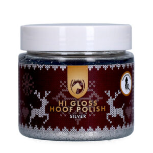 Excellent Horse Christmas Hi Gloss Hoof Polish Silver 150 ml