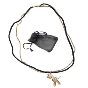 HKM Black & Gold necklace -HORSE-