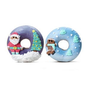 CANDY HORSE Donuts with icing CHRISTMAS (Pack of 2)