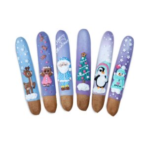 CANDY HORSE Sticks with icing CHRISTMAS (Pack of 6)