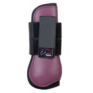 HKM Dark red protection boots -HKM Premium- front legs