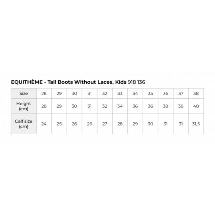 EQUITHÈME – Tall Boots Without Laces, Kids