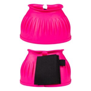 HKM Rubber over reach boots -Atlanta Neon-