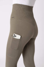 Janine Women's Seamless Full Grip Tights with phone Pocket - Image 11