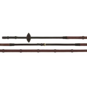 NORTON PRO Rubber Reins - Oiled Leather with stoppers