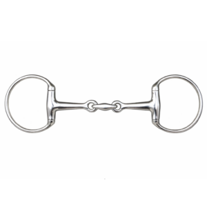 HKM Eggbutt snaffle with lozenge, stainless steel 18MM/12,5 cm