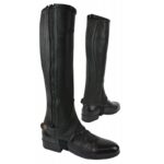 EQUITHÈME - Leather - Half Chaps for kids